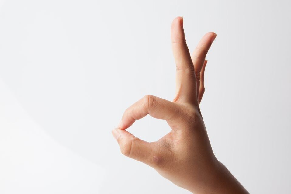Fingerring für Penisvergrößerungsübungen.